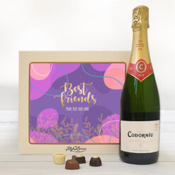 Best Friends Personalised Chocolate & Sparkling Wine Gift Set