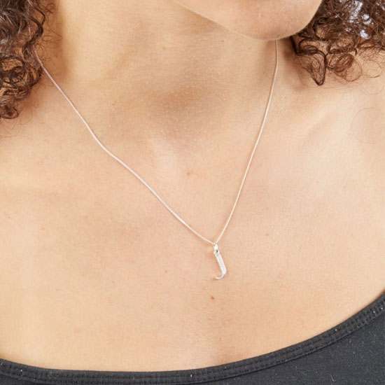 Art Deco Initial A-Z Pendants With Sliver Diamond Cut Curb Chain - Image 21