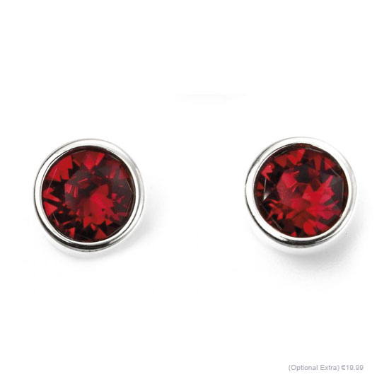 July Birthstone and engravable disc necklace - Image 3