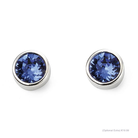 September Birthstone and engravable disc necklace - Image 3