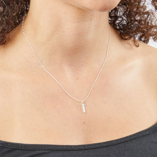 Art Deco Initial A-Z Pendants With Sliver Diamond Cut Curb Chain - Image 41