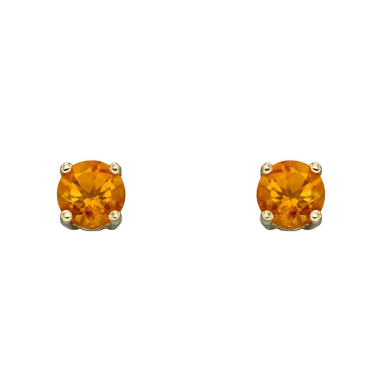 November Birthstone - 9ct Gold stud earrings