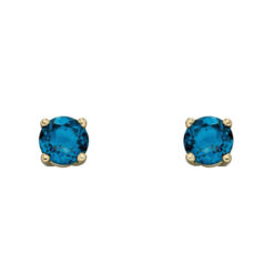 December Birthstone - 9ct Gold stud earrings