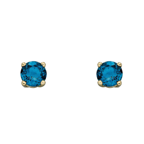 December Birthstone - 9ct Gold stud earrings