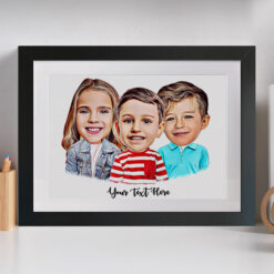 3 Person Portrait Style Caricature