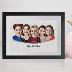 5 Person Portrait Style Caricature