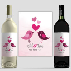 Love Birds (Personalise Wine)