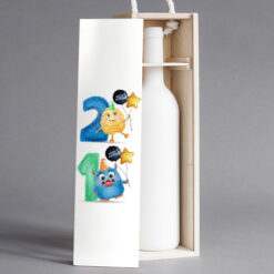 Personalised Wine Box with Any Number (Design 2)