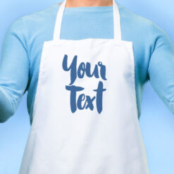 Your Own Text Apron (Personalise) Blue