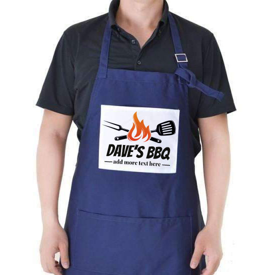 Blue or Red Apron (Personalise)