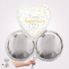 Heart Shape Anniversary Foil Heart Balloon Bouquet
