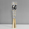 60th Prosecco Glass With Metallic Gold