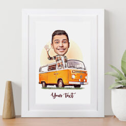 My Adventure Caricature (Male or Female Option Available)