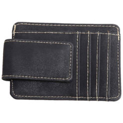 Black Money Clip With Card Slot & Note Holder