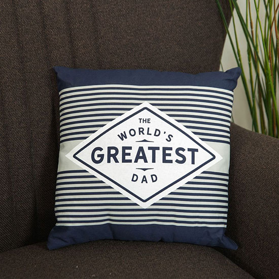 The Worlds Greatest Dad-Square Scatter Cushion 30cm