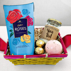 Personalised Candle & Chocolate Hamper