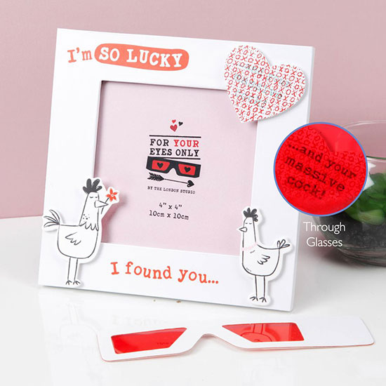 I'm So Lucky I Found You - For Your Eyes Only X-Ray Photo Frame