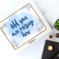 Add Your Own Message Chocolate Box - Blue