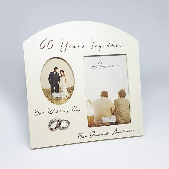 Double Photo Frame - 60 Year Anniversary