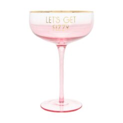 Let's Get Fizzy Gin Glass in Gift Box