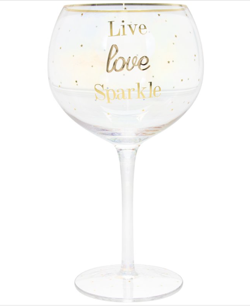Love Live Sparkle Gin Glass in Gift Box