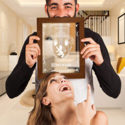 Mirrored Single Family Crest - Coat of Arms