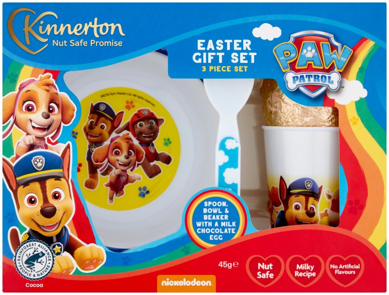 Paw Patrol 3 Piece Mealtime Set & Egg Paw Patrol Easter Gifts
