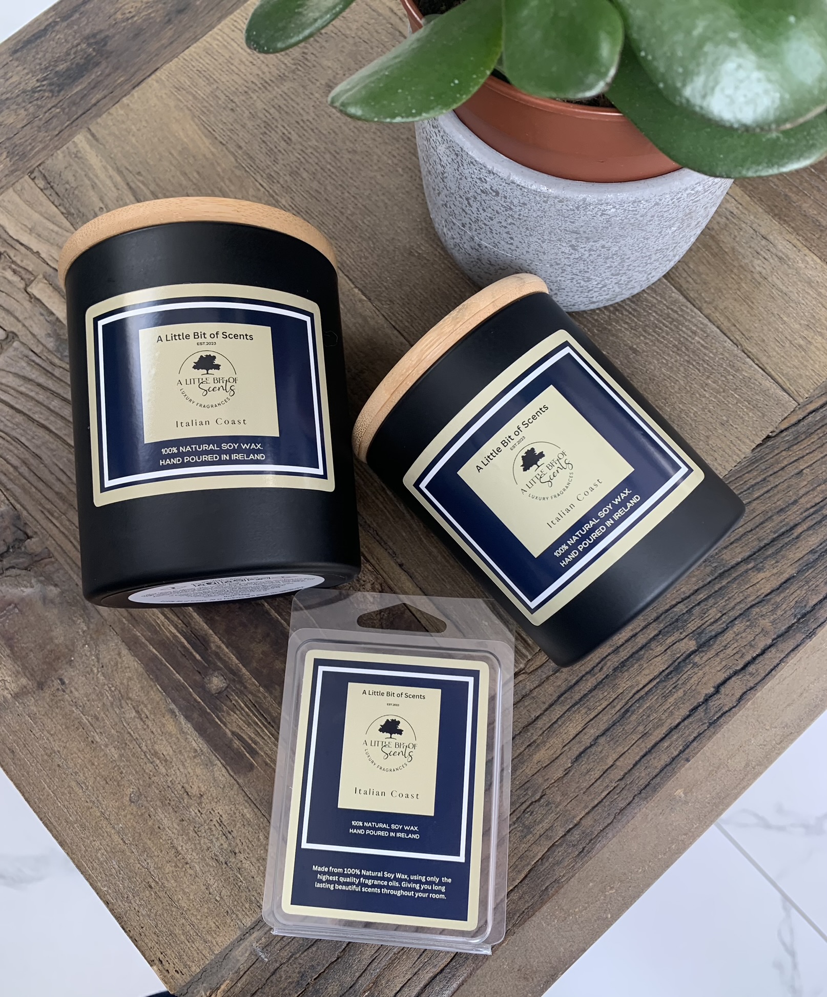 Italian Coast Candle with Wooden Top 210g - Image 2