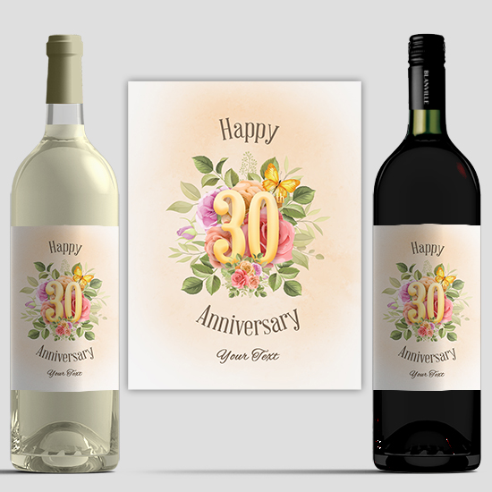 Anniversary Wine Design 3