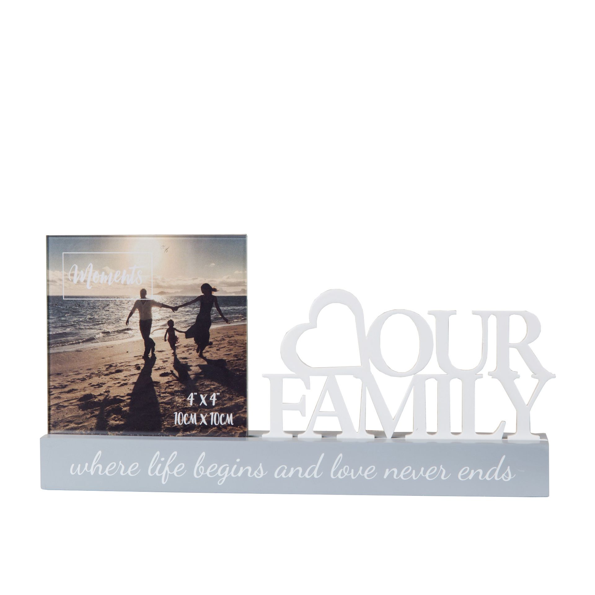 Our Family Celebrations Cut Out Photo Frame 4x4