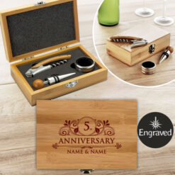 Bamboo Wine Set Anniversary