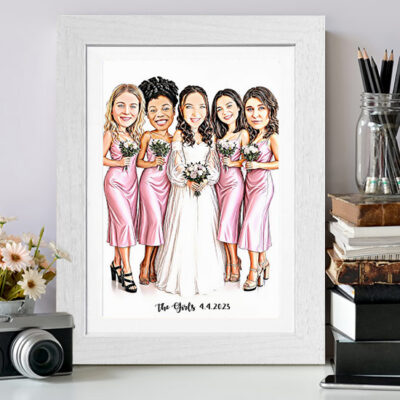 Custom Caricature for 5 People