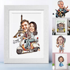 Custom Caricature for 3 People