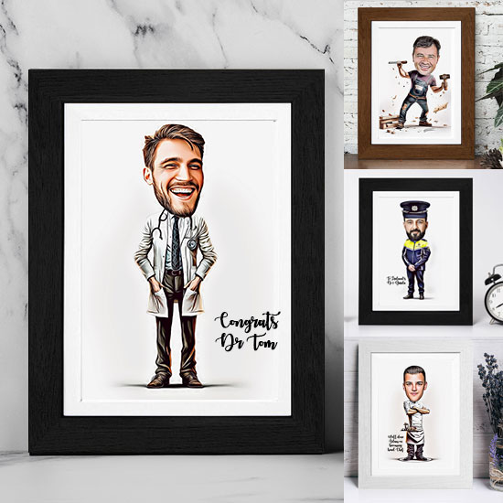 The Professional Caricature For Him (20+ Options)