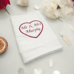 Mr & Mrs Personalised Hand Towel
