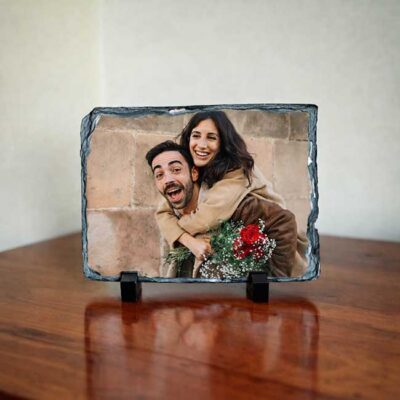 Personalised Photo Slate With Glossy Finish