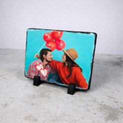 Personalised Rectangular Photo Slate With Matt Finish