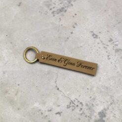 Personalised Classic Leather Keyring